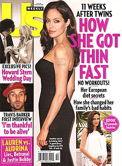 Illustration for article titled This Week In Tabloids: Angelina Is Thin, Happy & Tummy-Tucked